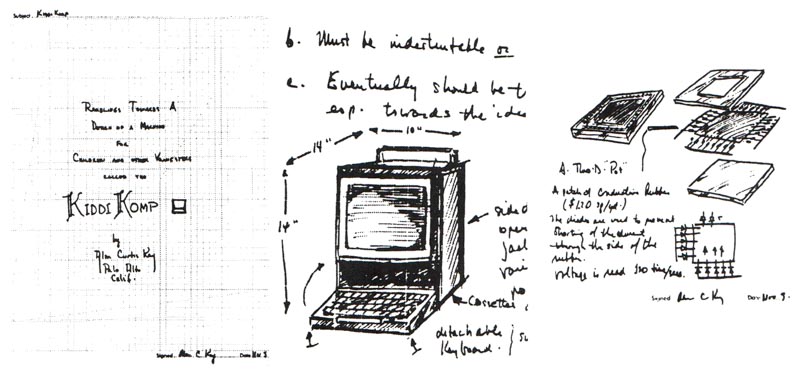 Early sketches for the Xerox Alto's raster display, which had an untenable cost until the price of RAM chips dropped